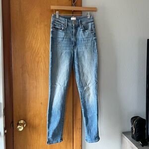 MOTHER Denim The Swooner Ankle Slice